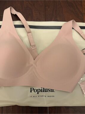 Poplush Soft Molded Wireless Bra in Light Pink